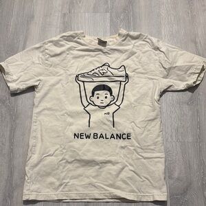 New Balance Kids Cream Graphic T-Shirt